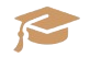 Birrete de graduación naranja que acompaña un título de sección, para entender qué es un posgrado