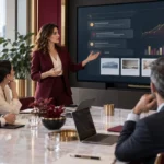 Estratega de marketing digital revisando cómo aparece su marca en respuestas de buscadores con inteligencia artificial